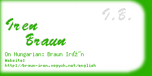 iren braun business card